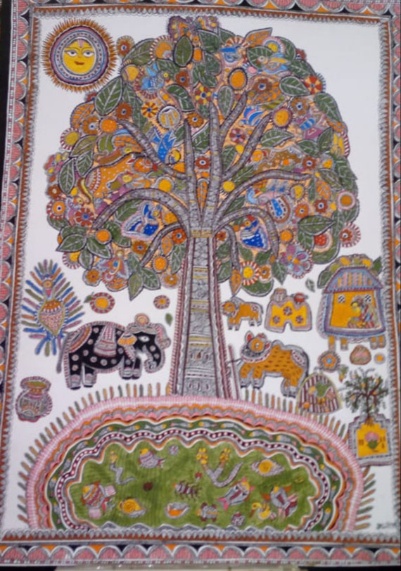 Shantidevi Zha - Madhubani Artist